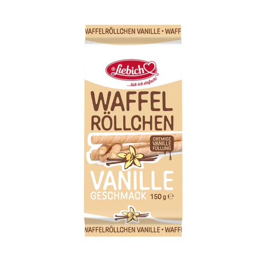 Liebich Waffelröllchen Vanille 150g